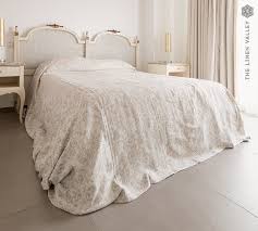 Royal Fl Linen King Size Bedspread