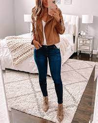 Brown Leather Jacket Outfit