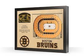 Boston Bruins Td Garden 3d Wood Stadium Replica 3d Wood Maps Bella Maps