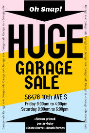 Garage Sale Poster Flyer Social Media Design Template