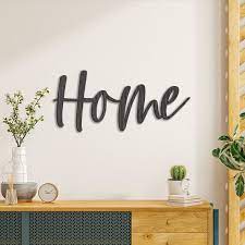 Indoor Home Word Sign For Home Wall Art