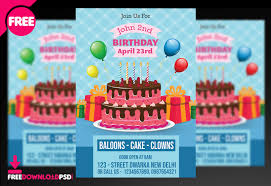 Birthday Party Invitation Flyer Template Social Media