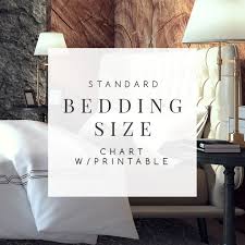 Bedding Size Chart What Size Mattress Sheets You Really Need