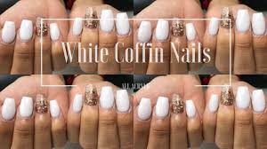 125+ trendy spring acrylic coffin nails styles for girls 1 | cynthiapina.me. White Coffin Nails All Acrylic Youtube