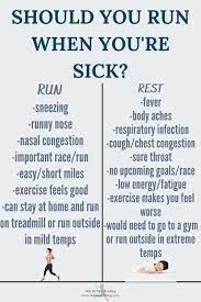 should your run when you re sick when