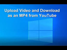 upload video as an mp4
