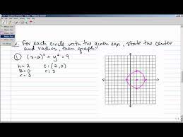 10 8 Equations Of Circles