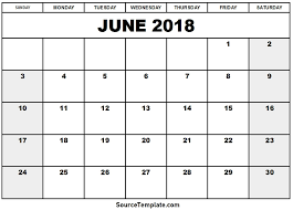 Free 5 June 2018 Calendar Printable Template Source Template