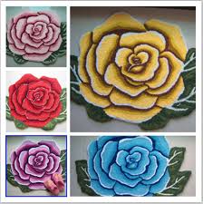 quality beautiful rose flower rug
