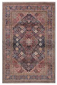 kashan persian rug night blue 197 x 130 cm