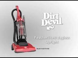 dirt devil featherlite bagless upright
