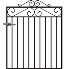 Wrought Iron Garden Gate