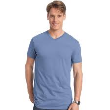 Hanes 498v 4 5 Oz 100 Ringspun Cotton Nano T V Neck T Shirt