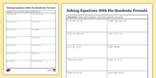 Algebra I Solving Equations With The