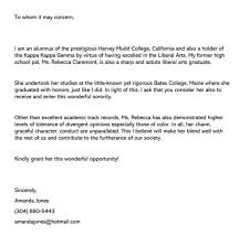 Sorority Recommendation Letter Sample Letters Examples