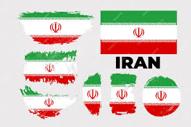 Escove a bandeira do irã feliz dia da revolução islâmica do irã com bandeira suja | Vetor Premium