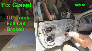 fix car door gl that is off track