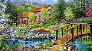 landscape color drawing hd wallpapers