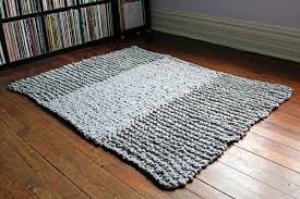 bulky knit rug pattern free knitting