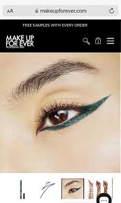 make up forever eyeliner forest green