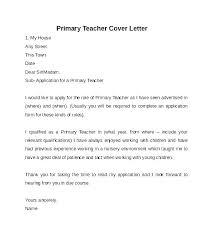 Teaching Cover Letter Templates Middle School Teacher Cover Letter