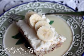banana nut sheet cake cheery kitchen
