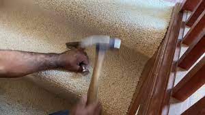 installing berber wool carpet on stairs