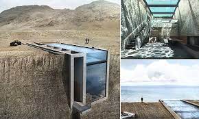 Home Built Into A Cliff Face In Greece