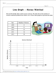 line graph worksheets