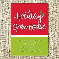 Holiday Open House Invitations Ericaswebstudio Com