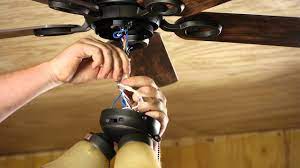 More than just a busted light bulb below your ceiling fan? How To Change A Light Fixture On A Ceiling Fan Ceiling Fan Projects Youtube