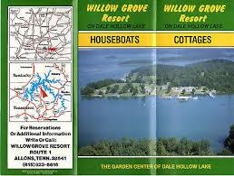 The ultimate water vacation on dale hollow lake. Willow Grove Resort Cottages Houseboats Dale Hollow Lake Tn Vtge 1980 S Brochure Ebay