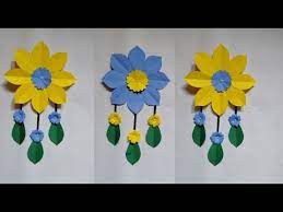 Unique Paper Flower Wall Hanging