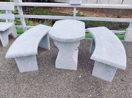 Stone Garden Bench Table Set At Rs
