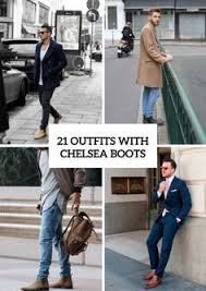 Forget suede and stick with a genuine leather version to avoid potential damage from spilled drinks. Cool Men Outfit Ideas With Chelsea Boots Chelsea Boots Style Chelsea Boots Boots Outfit Men