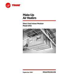 make up air heaters direct fired indoor