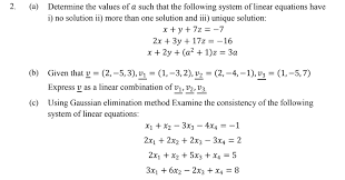 Answered Determine The Values Of A