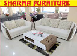 white wooden luxurious 5 seater sofa