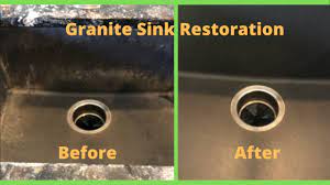 how to re black granite sinks
