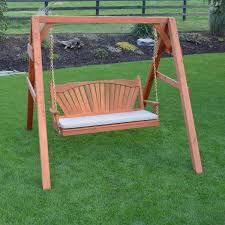 Pit table in louisiana cypress moon sells. Western Red Cedar 4x4 A Frame Swing Stand For Swing Or Swingbed Hangers Included By A L Furniture