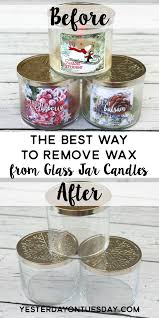 Remove Wax From A Glass Jar Candle