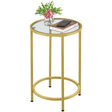 Yaheetech Round Accent Table Side Sofa