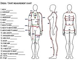 Customize Dress Shirt Measurement Chart Of Diamond De Maando