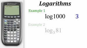 ti calculator tutorial logarithms