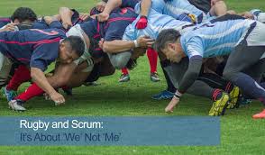 rugby and scrum it s about we not