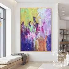Large Abstract Wall Art Colorful