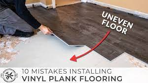 10 Beginner Mistakes Installing Vinyl Plank Flooring - YouTube