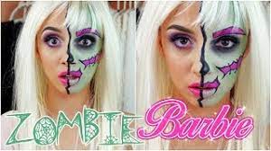 zombie barbie makeup tutorial