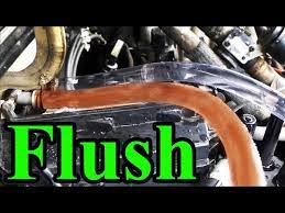 how to flush a heater core safely with