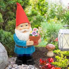 Traditional Garden Gnome With Light Up